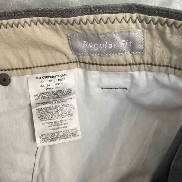 Columbia Mens 38 Chino Shorts 10” Inseam Regular Fit Gray Outdoor Fishing Pocket - Picture 8 of 9